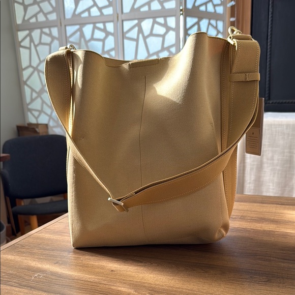 Rothy's Cream Bucket Bag with Slouchy Design - Picture 2 of 5